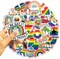 50PCS LGBTQ+ Pride Stickers Pack – Rainbow Vinyl Decals for Water Bottles, Laptops, Guitar & Skateboards | Gay Lesbian Bi Trans Pansexual Pride Accessories